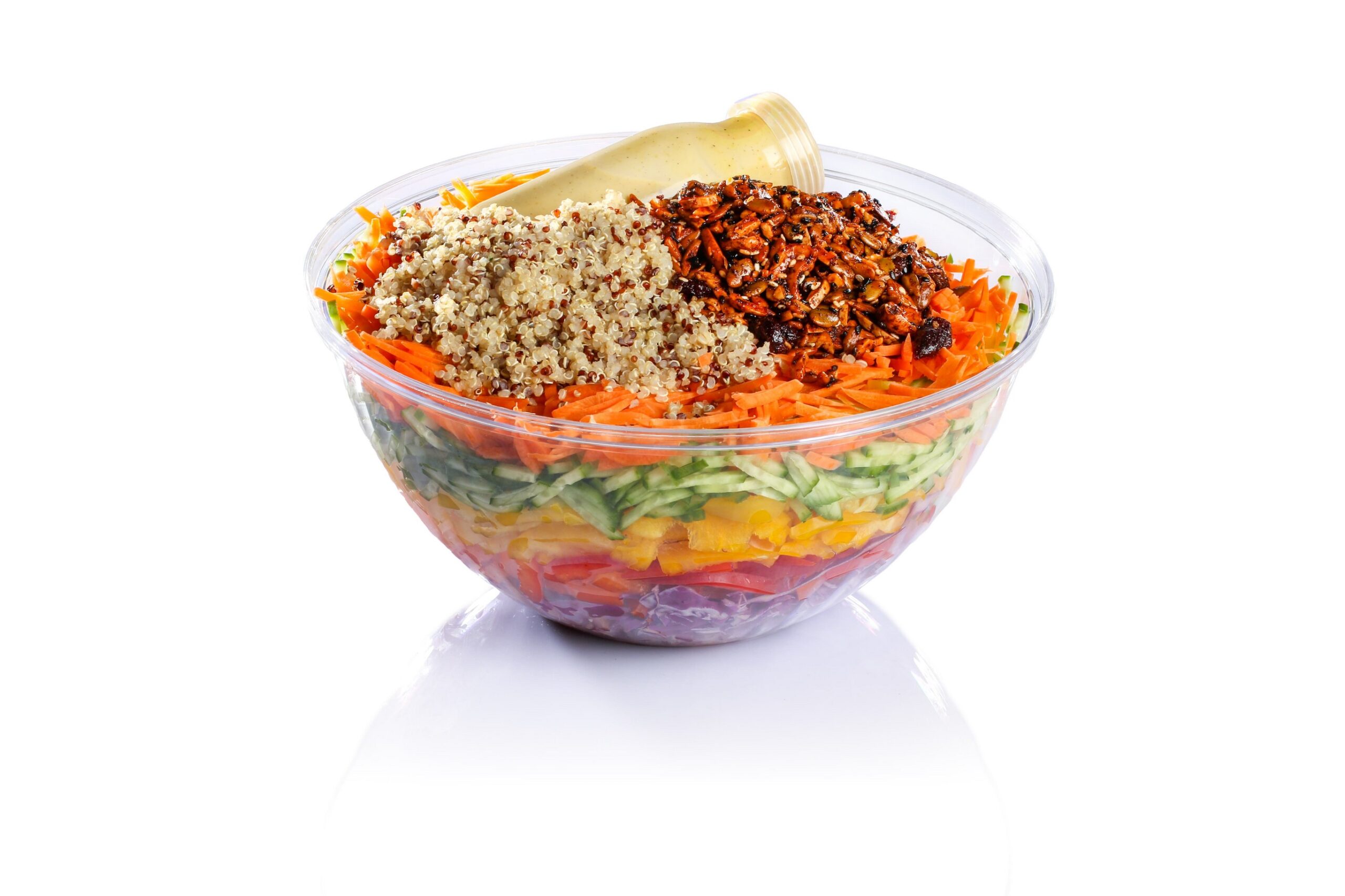 חגיגת ירקות בשכבות בקערה