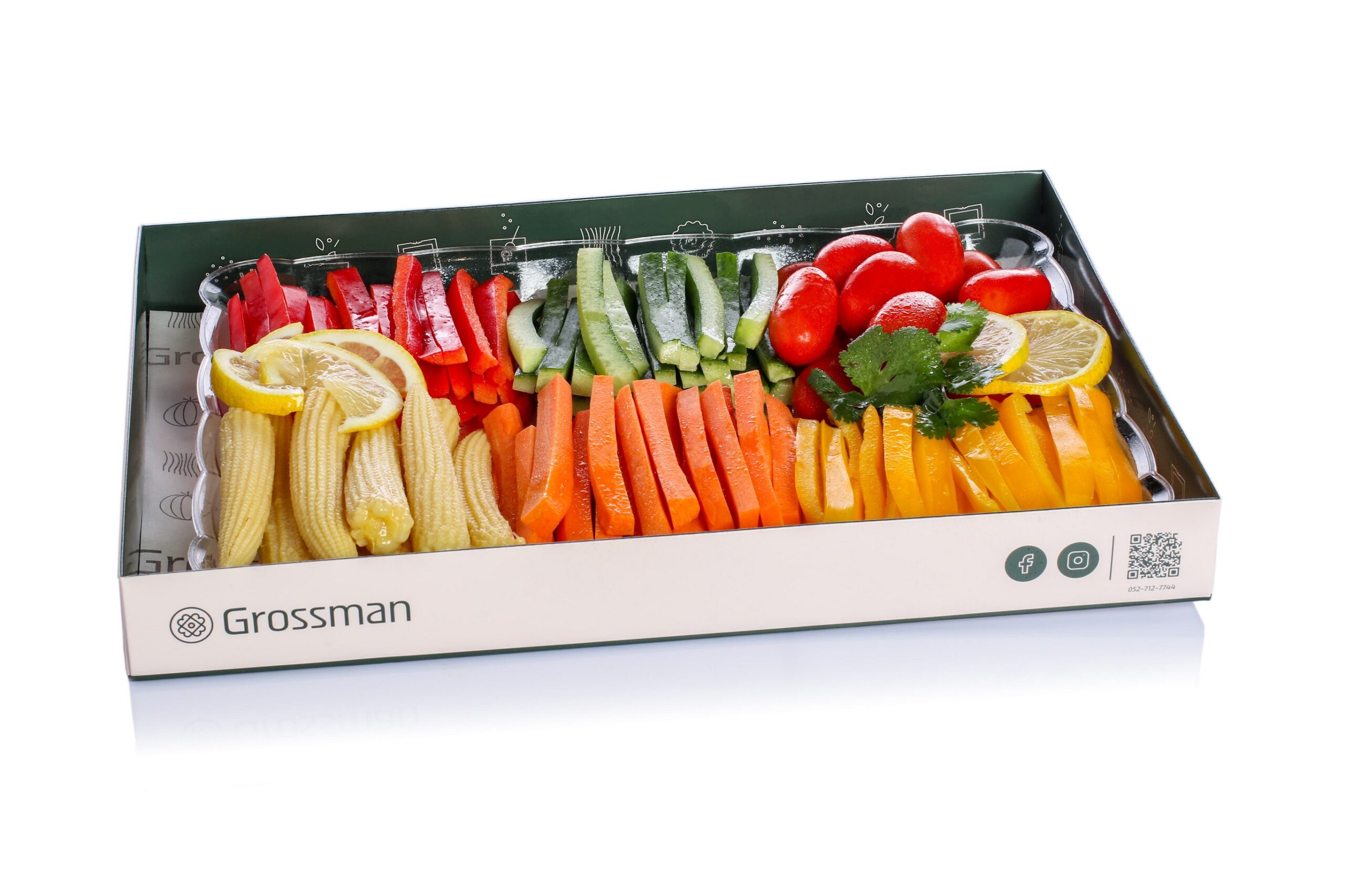 פלטת ירקות חתוכים